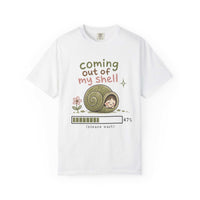 T-Shirt — "Coming Out of My Shell" Cute Snail Graphic Tee