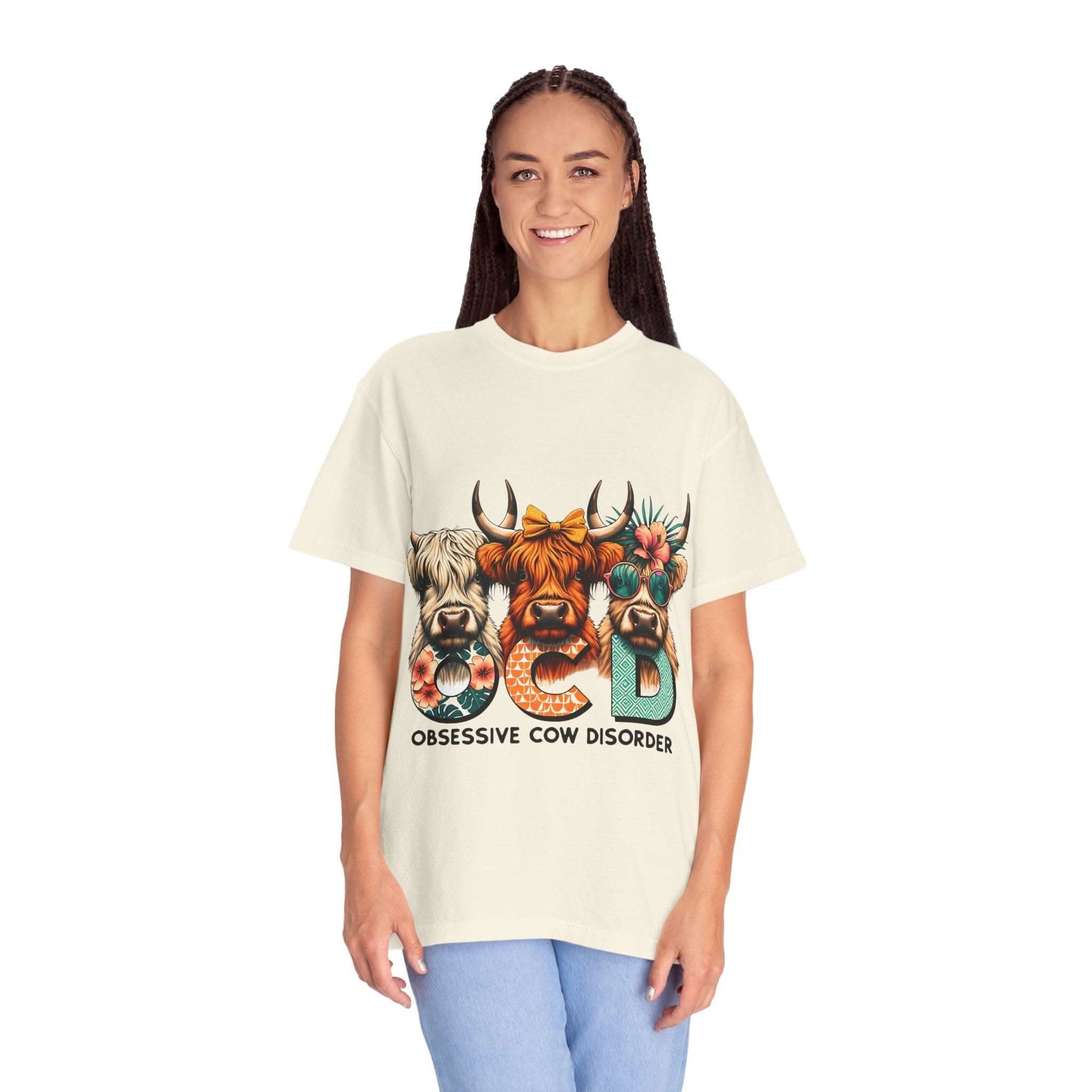 Funny OCD Obsessive Cow Disorder T-shirt