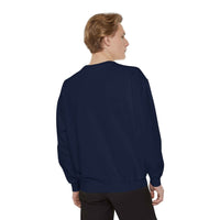 Pepper garment-dyed sweatshirt for preppy SPED teachers, featuring a festive Christmas design by Printify