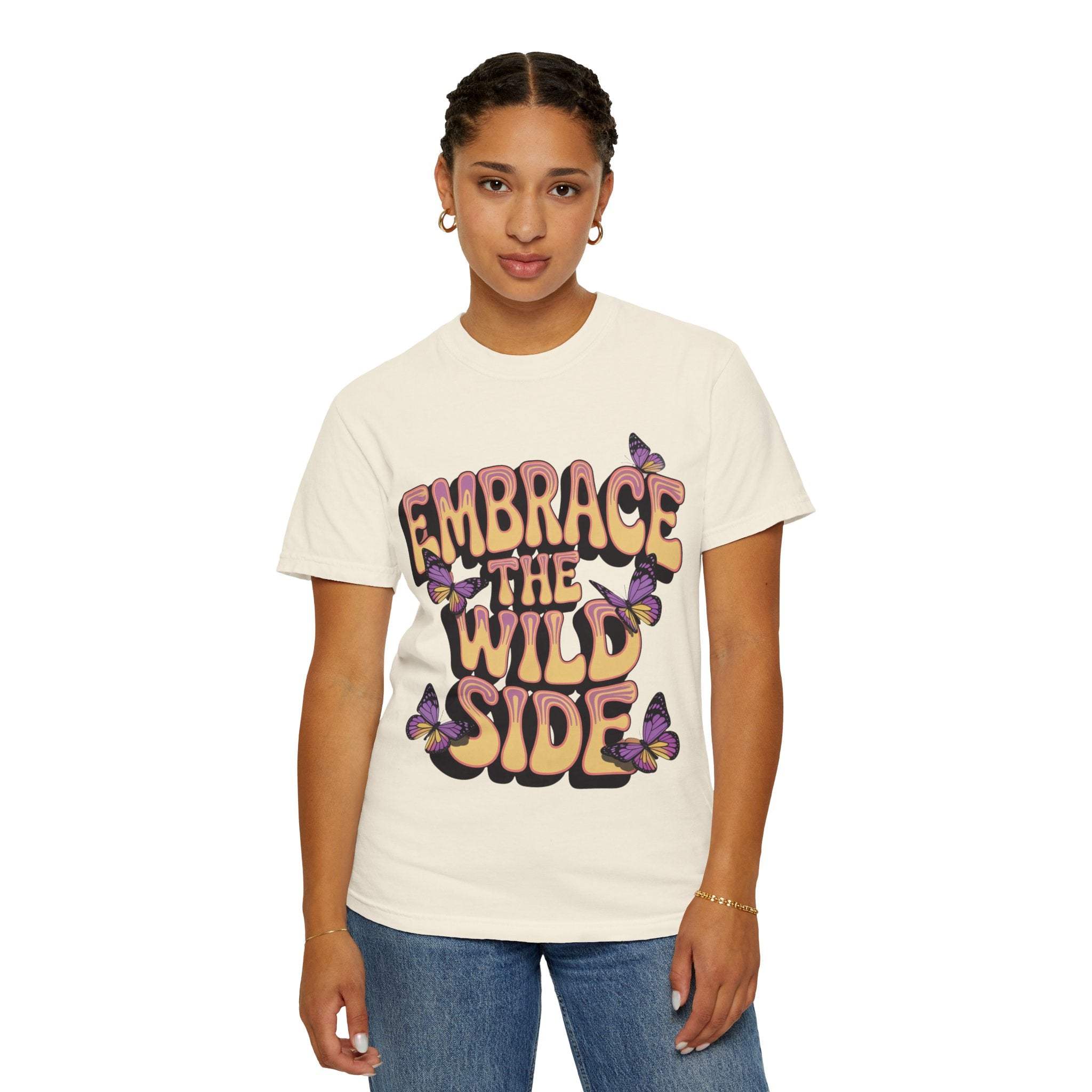 Garment-Dyed T-shirt - Embrace the Wild Side Print