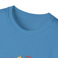 Black Merry Pugmas holiday t-shirt from Printify, featuring festive pug design for dog lovers.