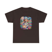 Colorful Artist Dog T-Shirt | Painter Palette, Rainbow Swirls