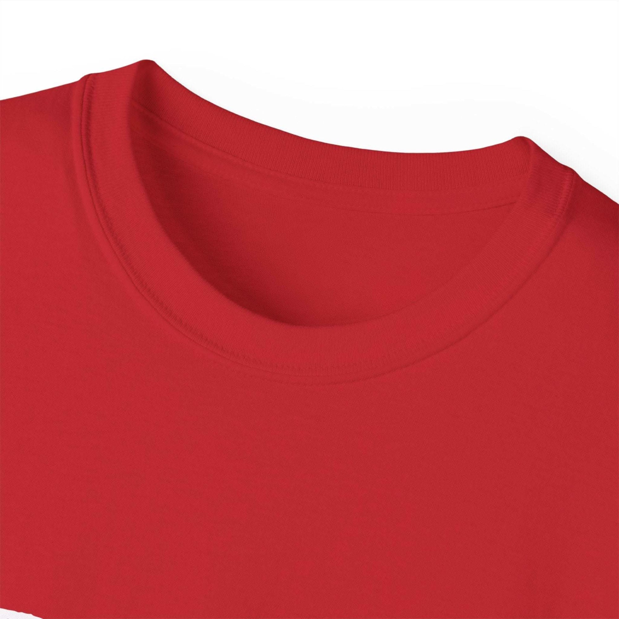 Red distressed Sparkle Queen T-Shirt for fashion-forward adults