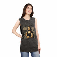 Mona Lifta muscle Mona Lisa tank top | vintage stonewash art tee