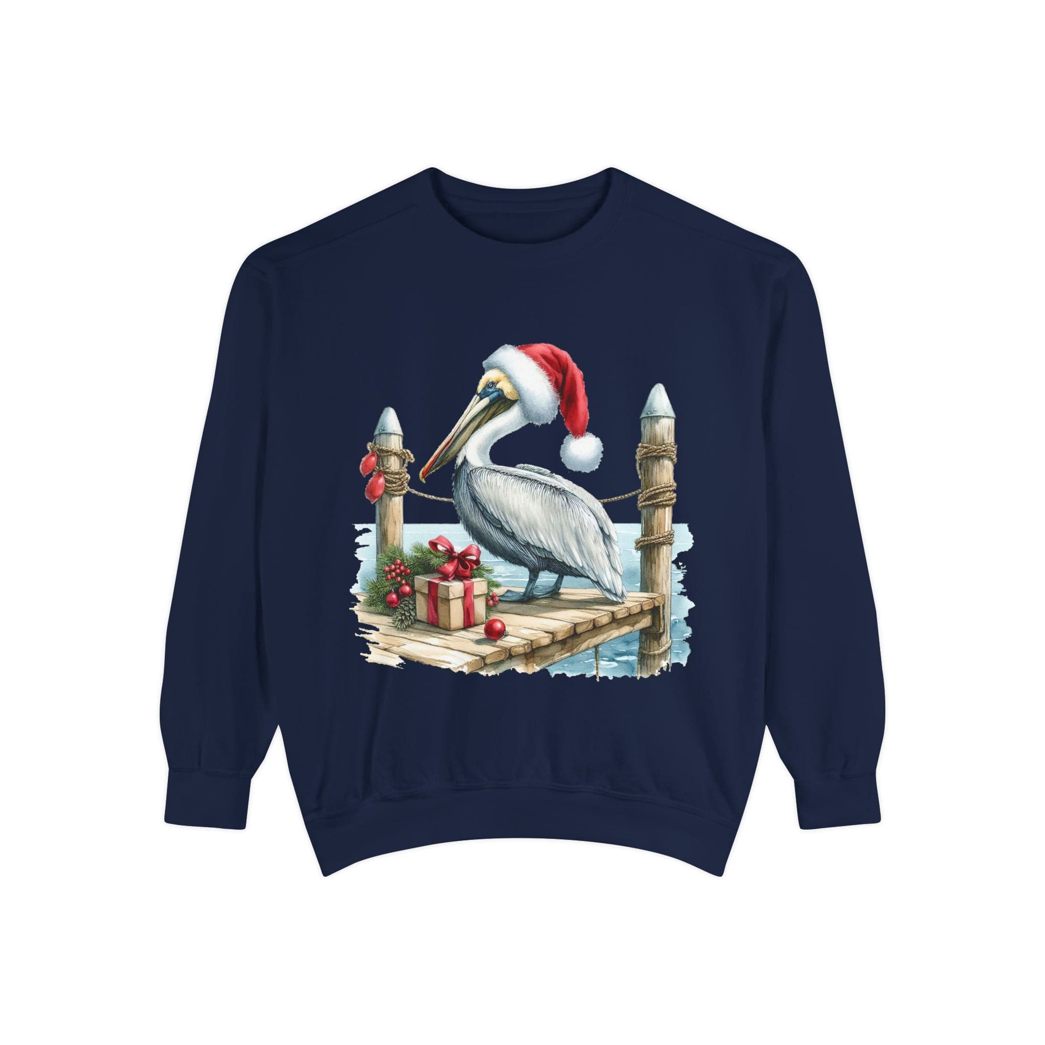 Christmas Pelican Santa Sweatshirt - Festive Holiday Pullover