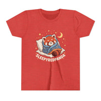 Sleepy Red Panda Youth Tee | cute sleeping red panda, moon pillow, kids shirt
