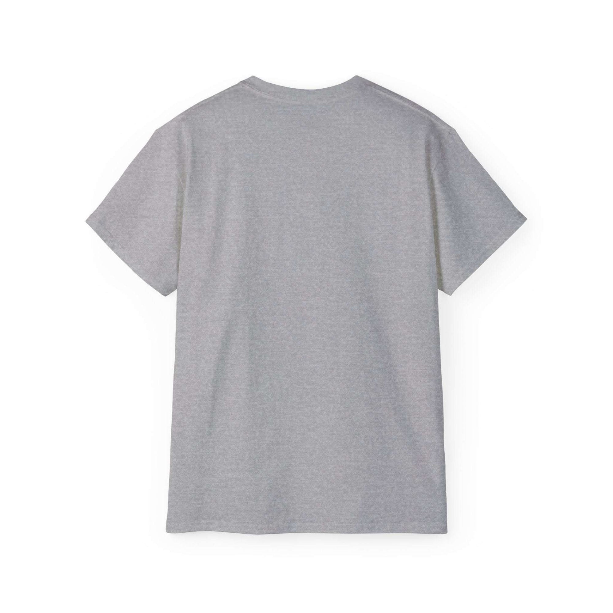 Back view of plain grey Sparkle Queen T-Shirt for fashion-forward adults