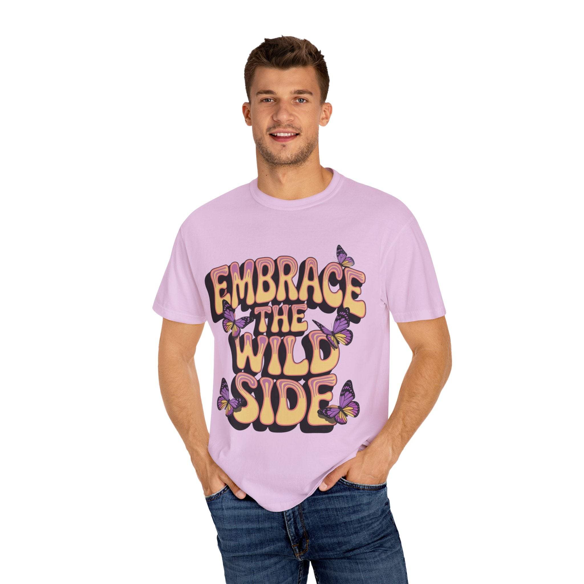 Garment-Dyed T-shirt - Embrace the Wild Side Print