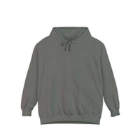 Jesus Has My Back Hoodie with uplifting shoulder text, soft heavy-knit fabric, and relaxed fit for faith and comfort
