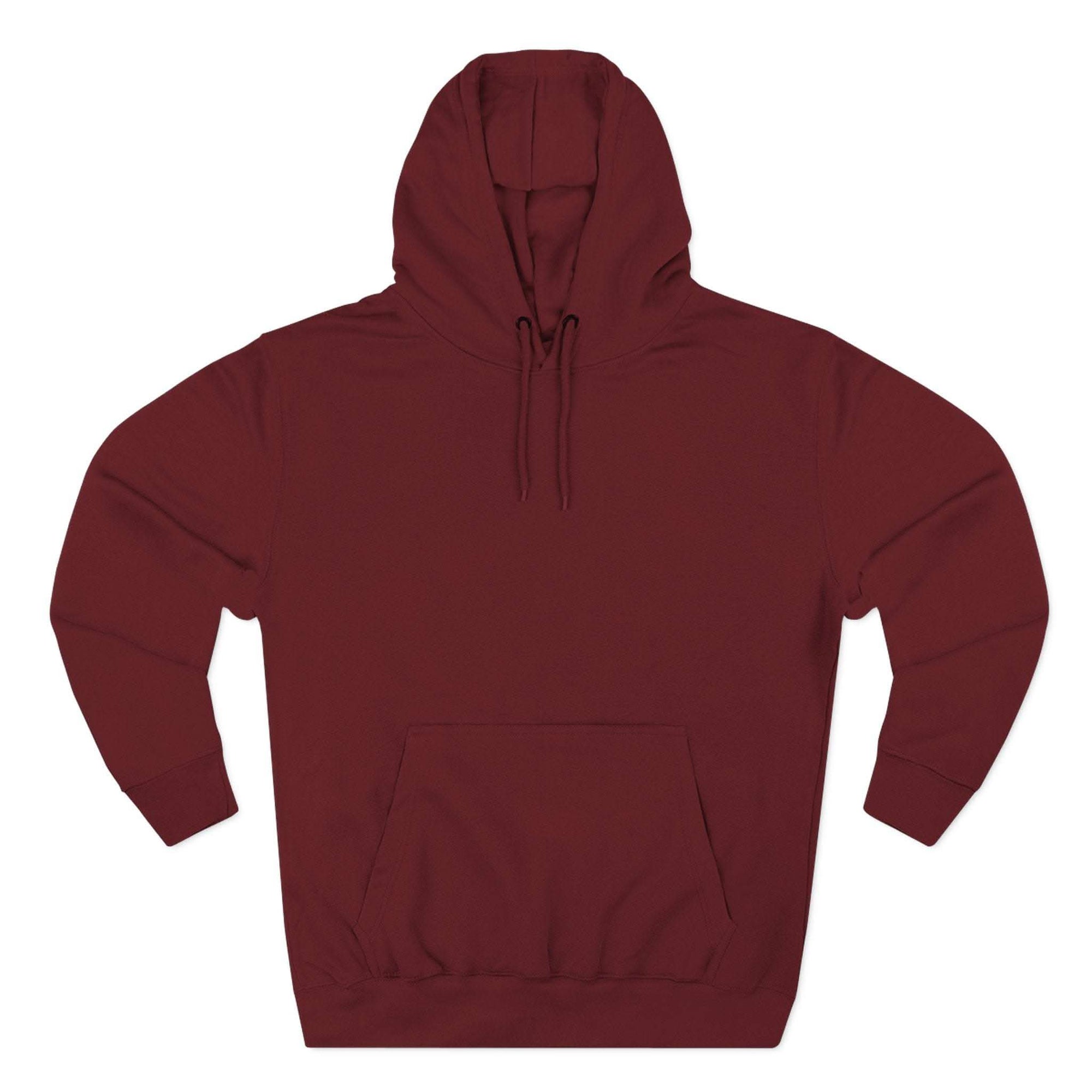 Retro San Diego surfboard graphic fleece hoodie with kangaroo pocket and adjustable hood