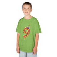 Party Slice Pizza Kids Tee | 9th Birthday Pizza Slice with Party Hat