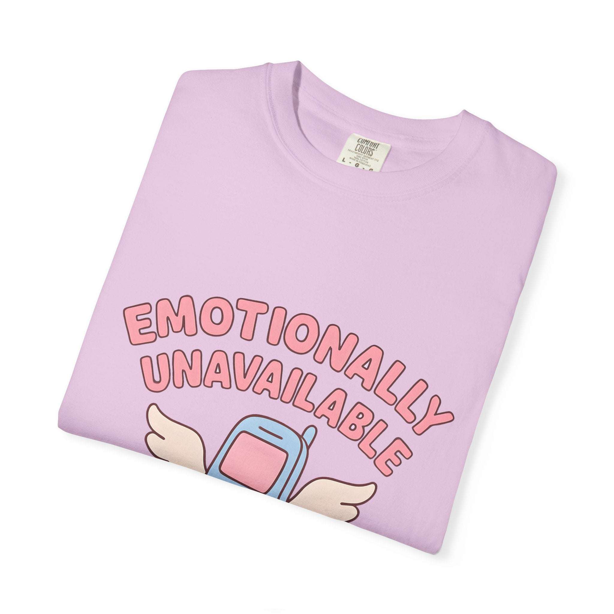 Emotionally Unavailable But A Good Texter T-shirt, Funny Graphic Tee, Introvert Shirt, Sarcasm Tee, Sarcastic Statement Top