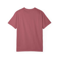 Back view of plain maroon Otter Reindeer Tee shirt