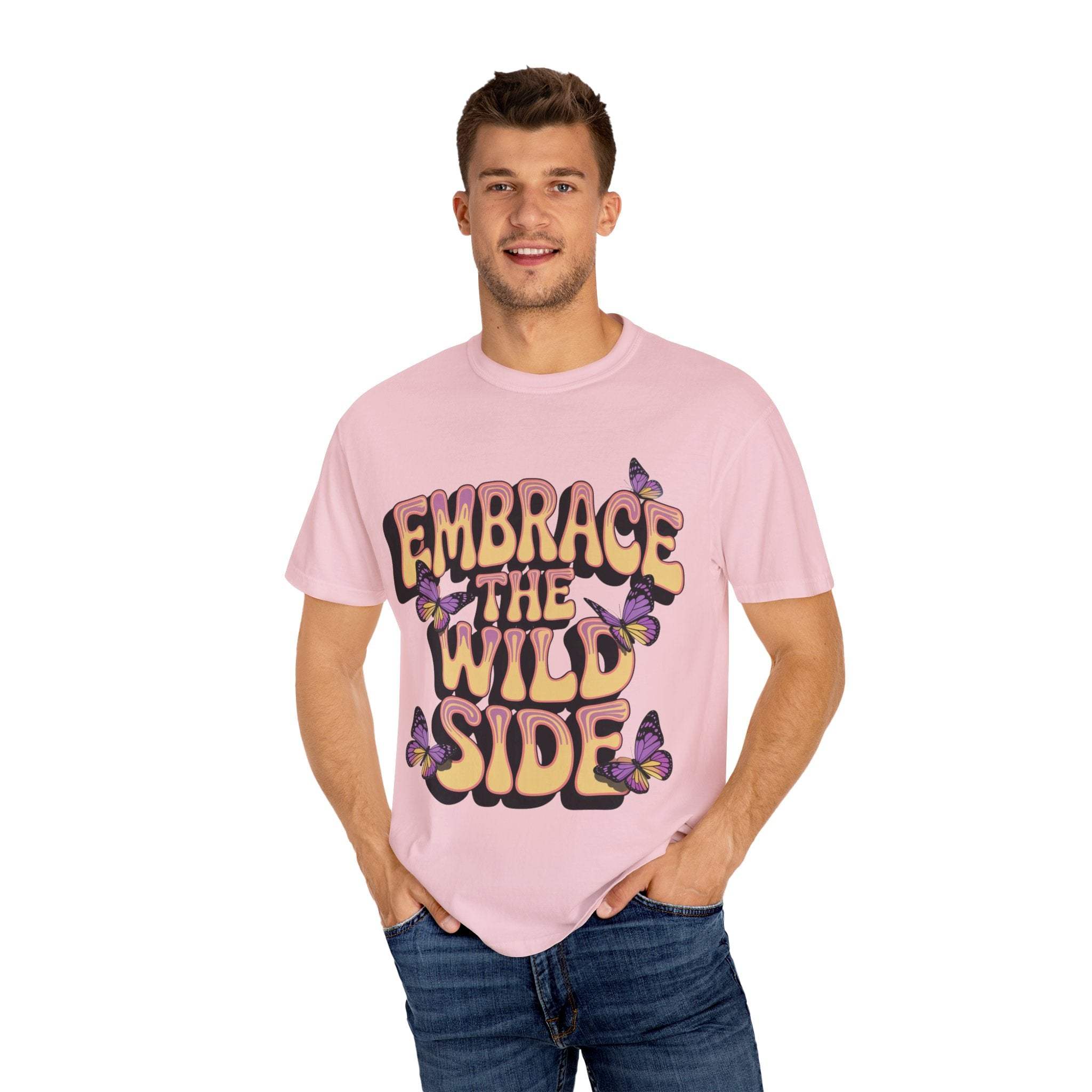 Garment-Dyed T-shirt - Embrace the Wild Side Print