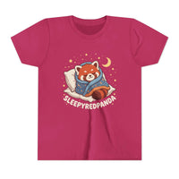Sleepy Red Panda Youth Tee | cute sleeping red panda, moon pillow, kids shirt