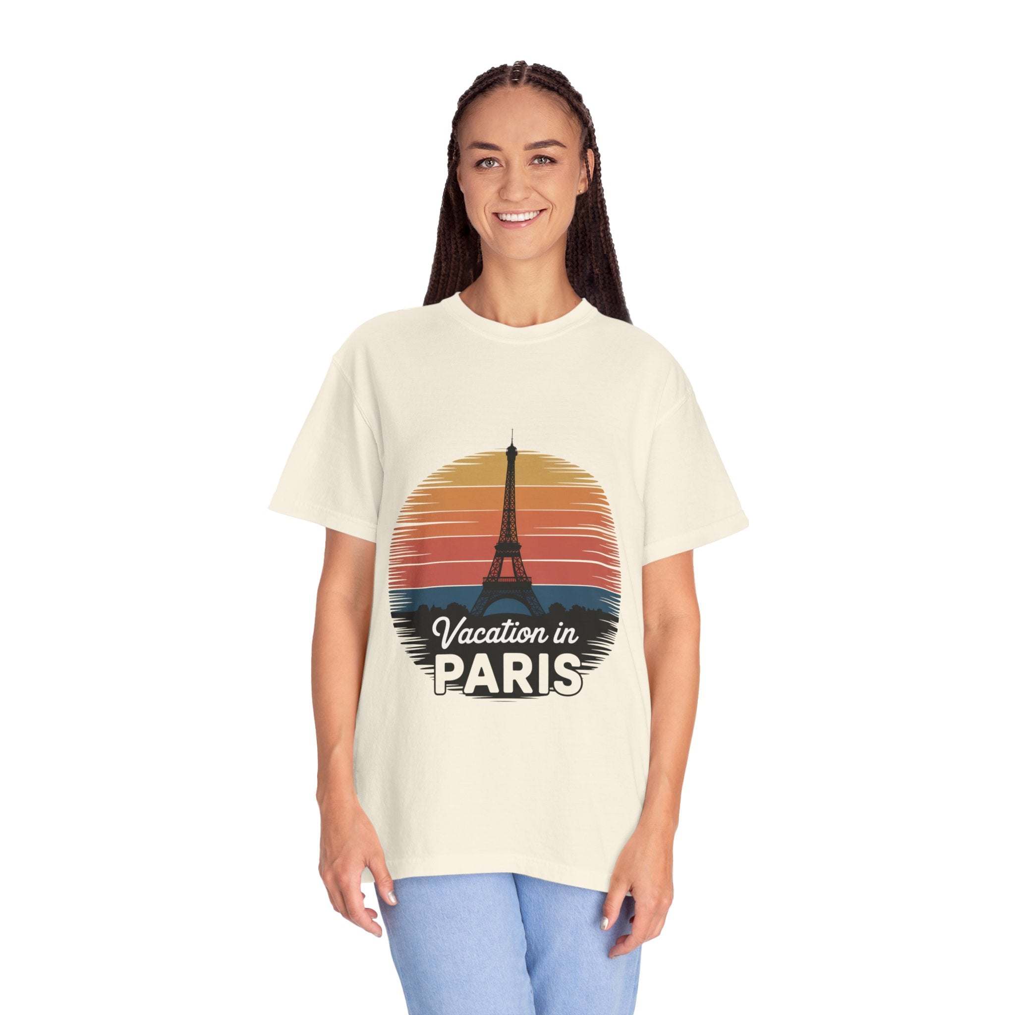 Garment-Dyed T-shirt Vacation in Paris Travel