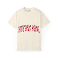 Future Mrs Cherry soft garment-dyed bridal t-shirt with relaxed fit and muted colors