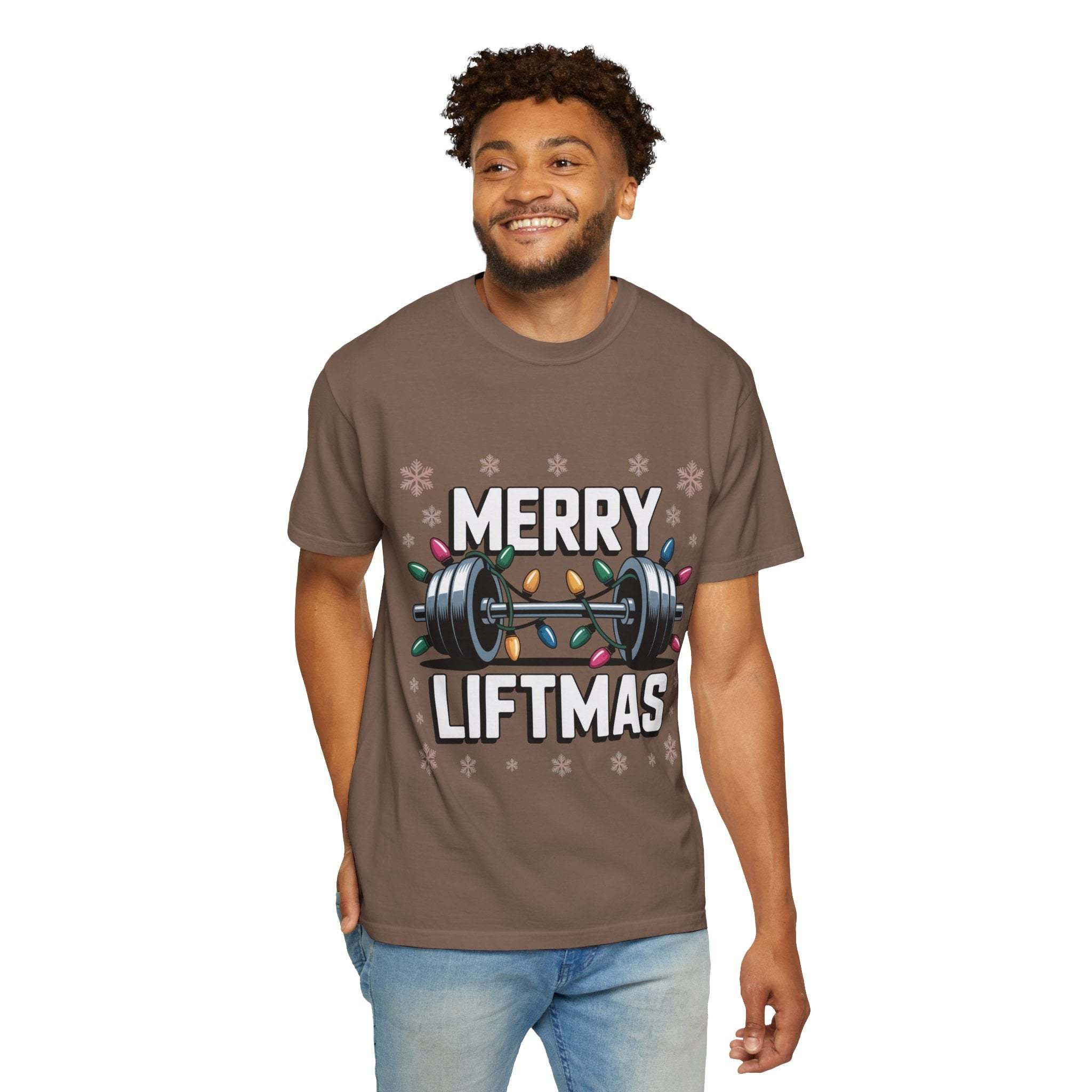 Christmas Workout T-shirt - Merry Liftmas Design
