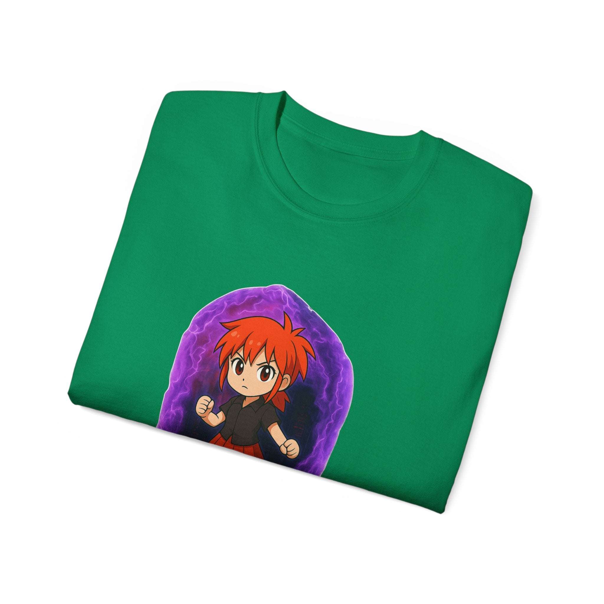 Anime Purple Power Girl Unisex T-shirt