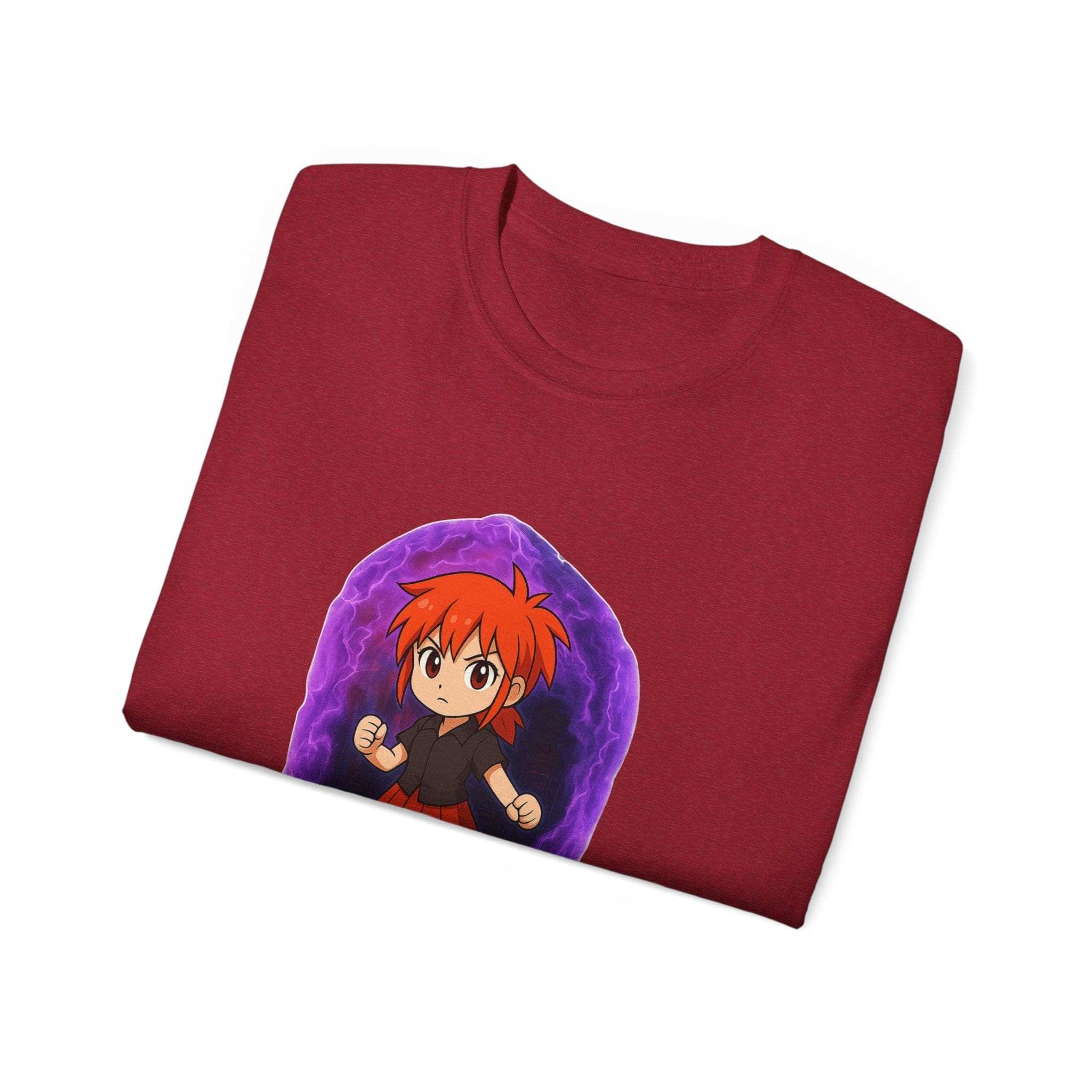 Anime Purple Power Girl Unisex T-shirt