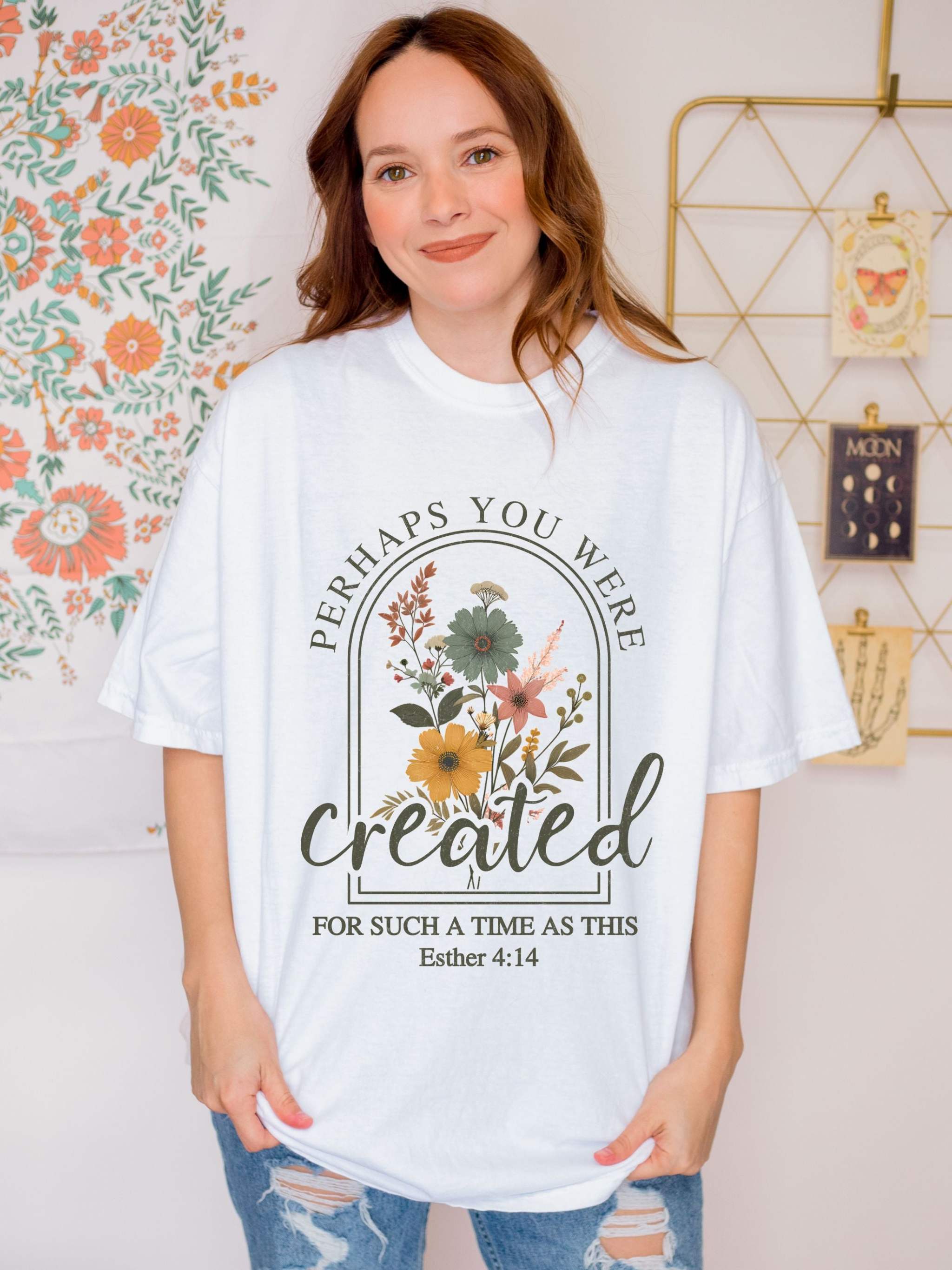 Created For Such A Time As This T-Shirt — Inspirational Faith Graphic Tee