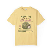 T-Shirt — "Coming Out of My Shell" Cute Snail Graphic Tee