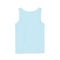 Light blue tank top with smooth fabric and relaxed fit, perfect for casual summer wear