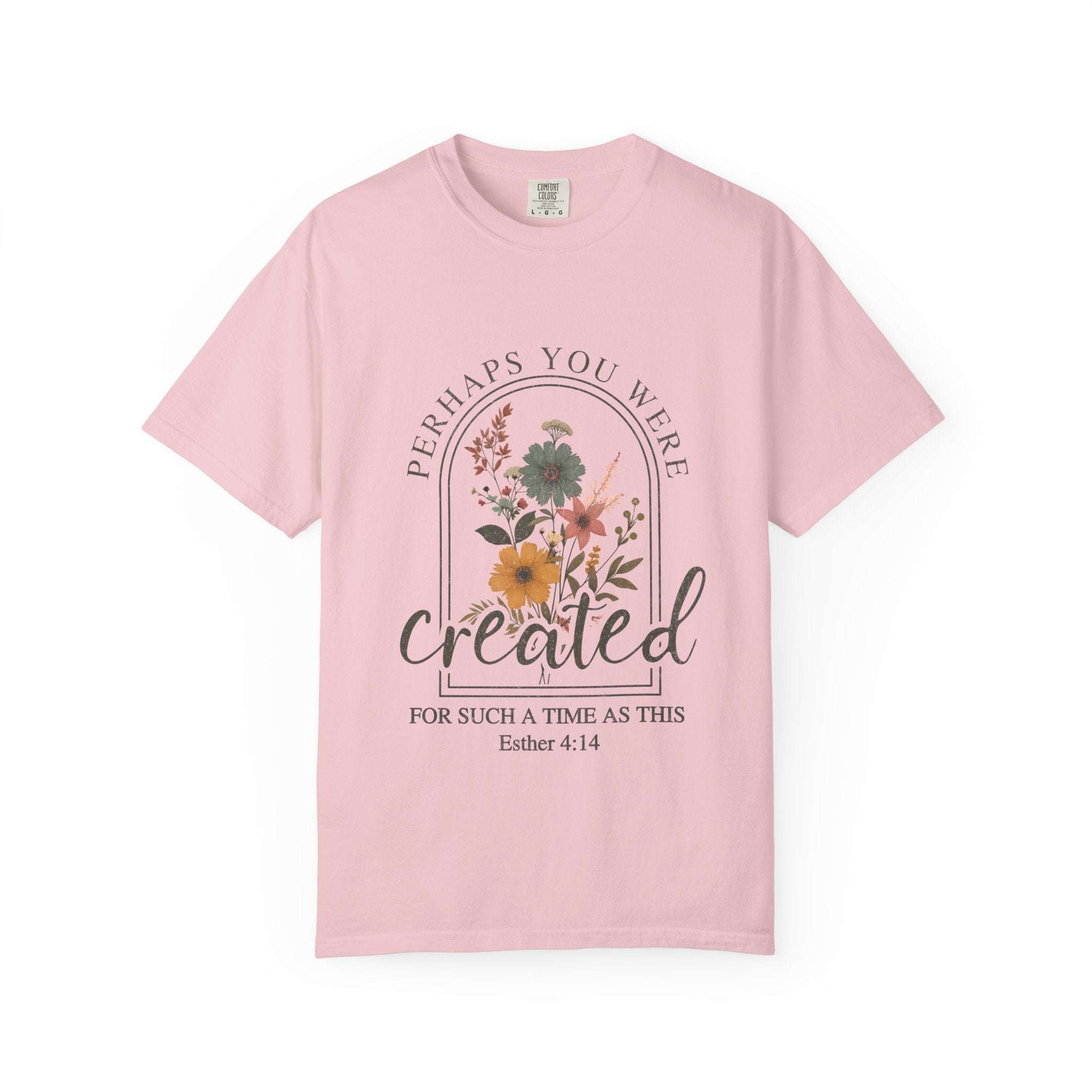 Created For Such A Time As This garment-dyed faith t-shirt with soft washed color and comfortable fit