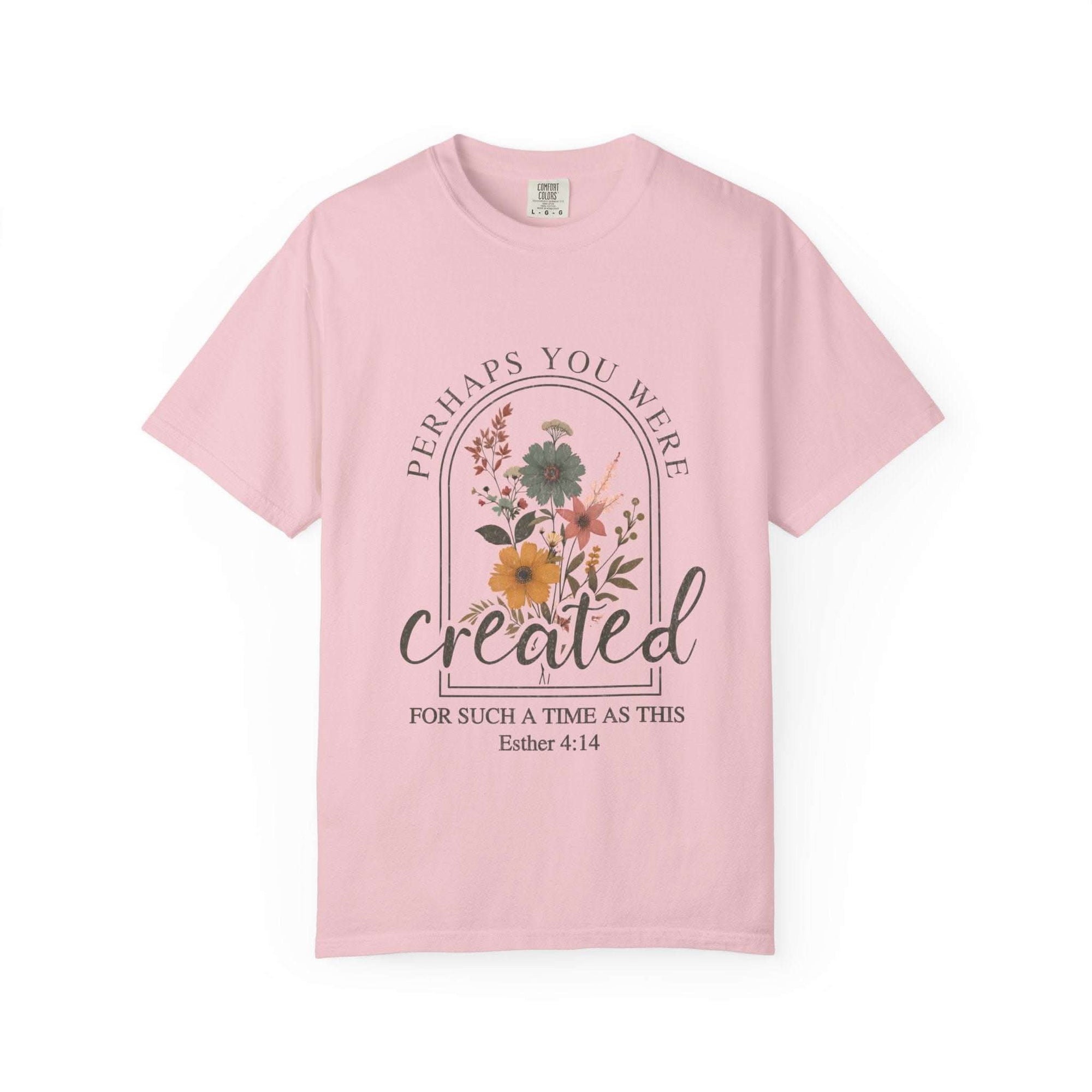 Created For Such A Time As This garment-dyed faith t-shirt with soft washed color and comfortable fit