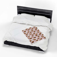 Floral Capybara Valentines plush velveteen blanket with pastel blooms and cozy warmth