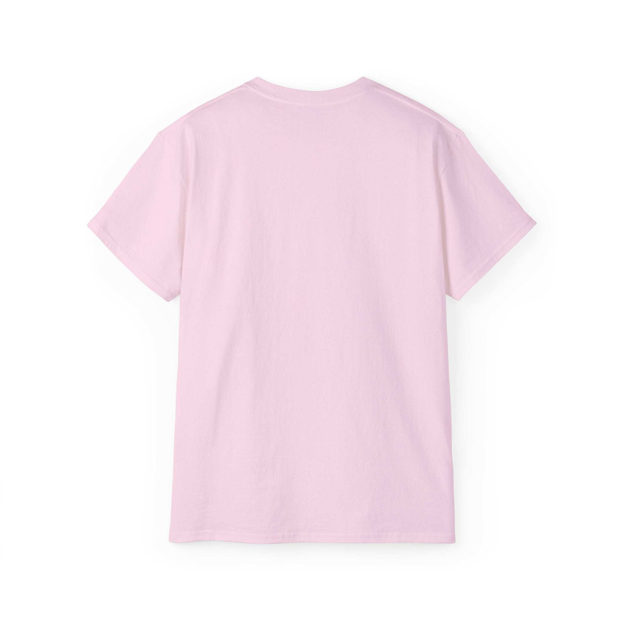 Back view of light pink Sparkle Queen T-Shirt for fashion-forward adults