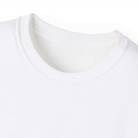 White Christmas Dancing Skeletons t-shirt by Printify, festive design perfect for holiday celebrations