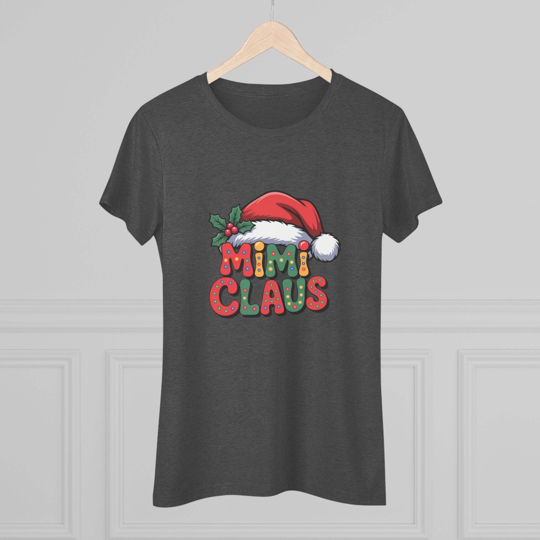 Women's T-shirt Mimi Claus Christmas Holiday Tee