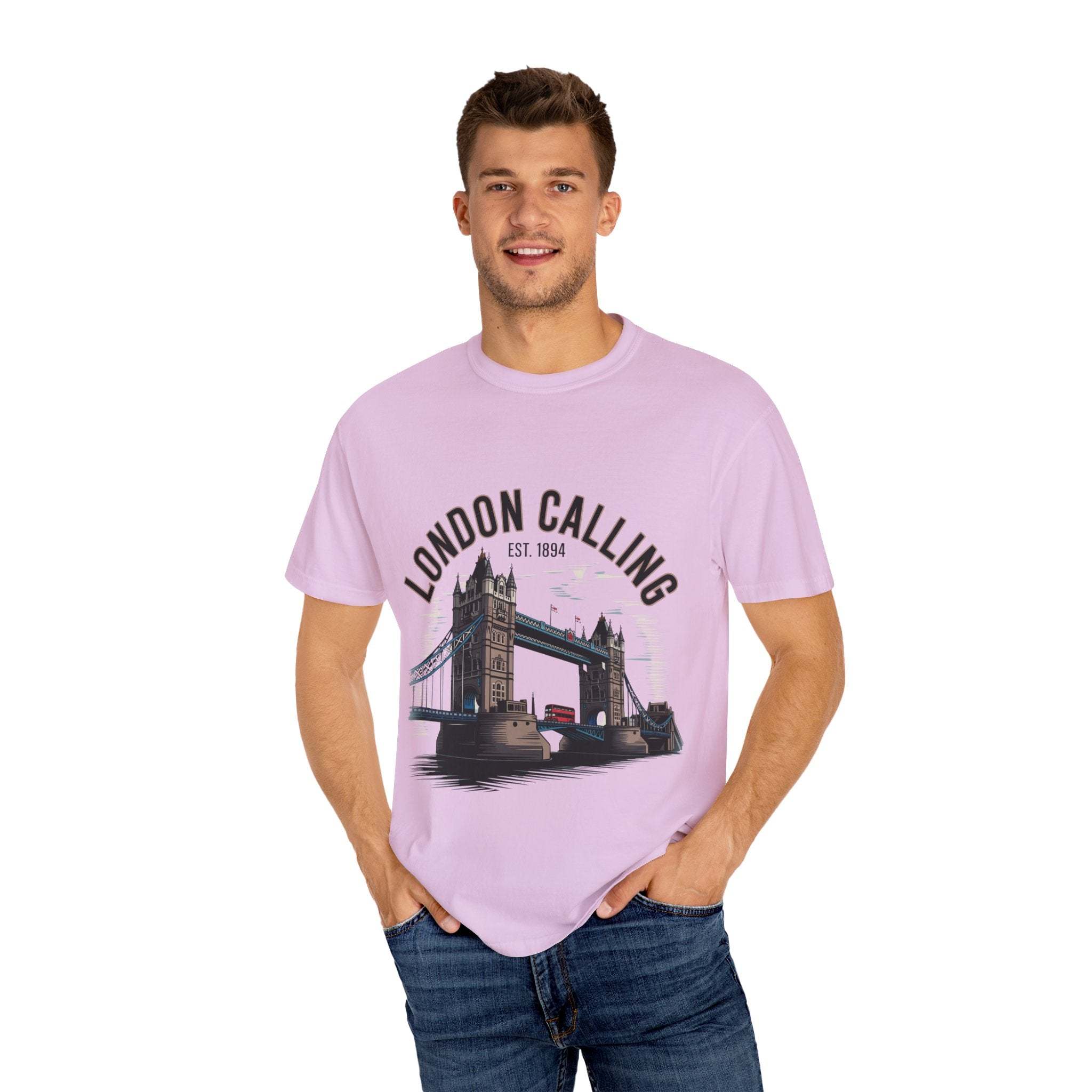 London Calling Travel T-Shirt - Unisex Garment-Dyed