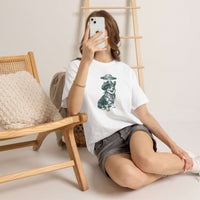 Alien Corgi Illustration Tee | UFO Dog Graphic T-Shirt