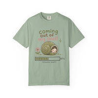 T-Shirt — "Coming Out of My Shell" Cute Snail Graphic Tee