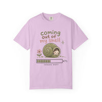 T-Shirt — "Coming Out of My Shell" Cute Snail Graphic Tee