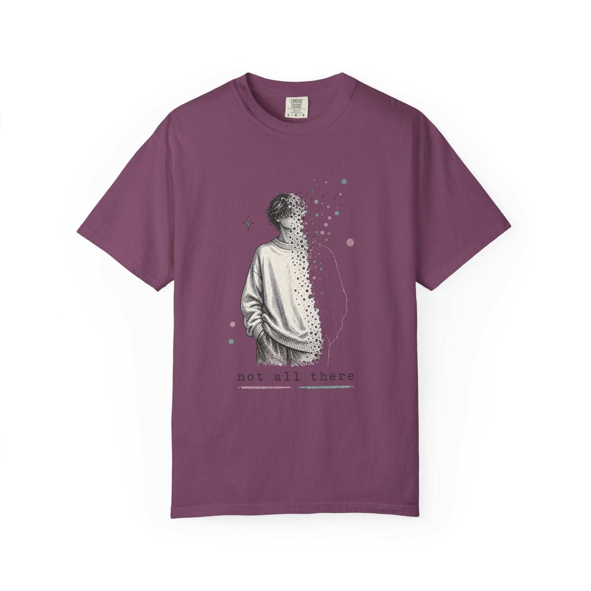 T-Shirt — 'not all there' Abstract Disintegrating Figure Weirdcore Graphic Tee