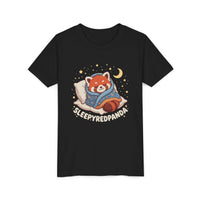 Sleepy Red Panda Youth Tee | cute sleeping red panda, moon pillow, kids shirt