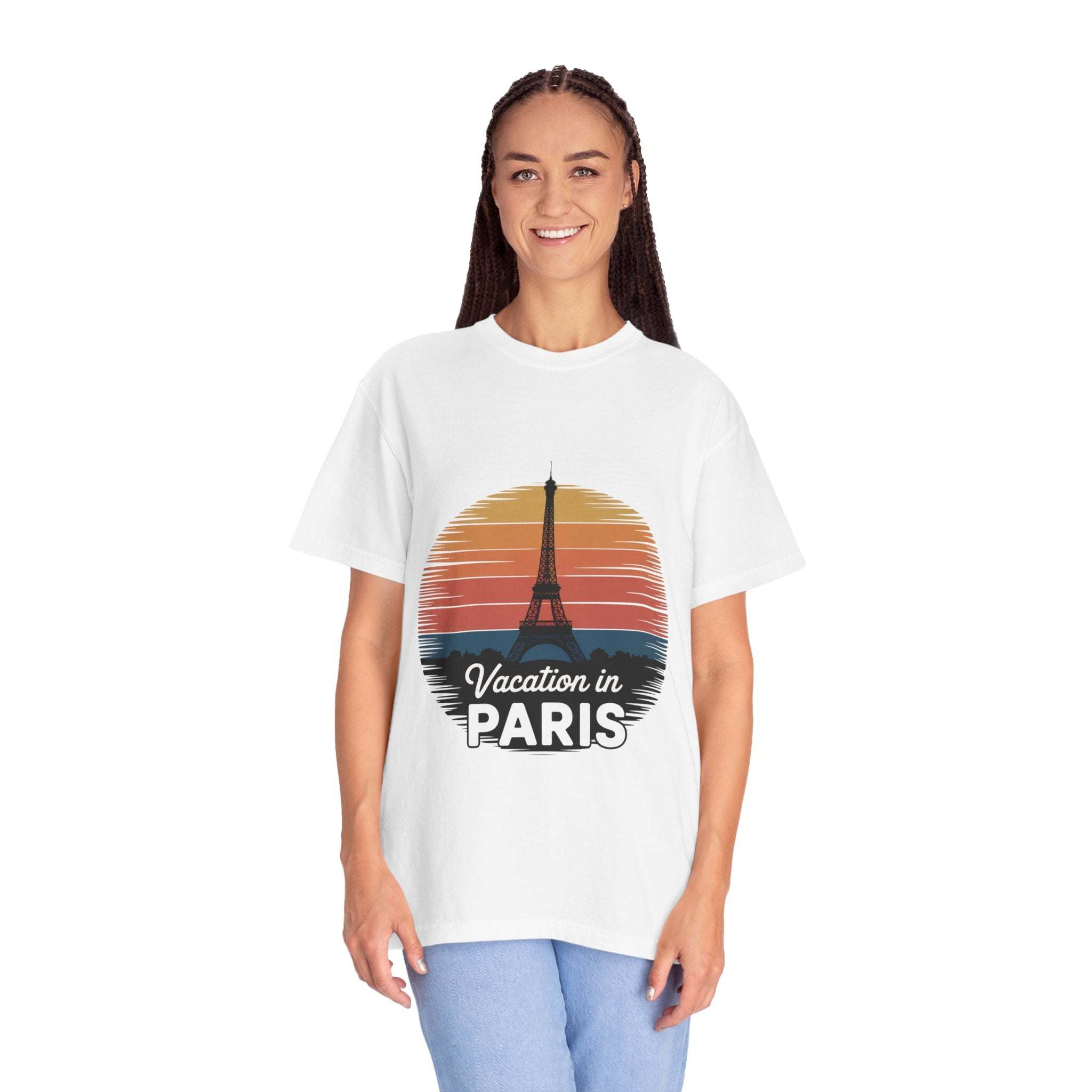 Garment-Dyed T-shirt Vacation in Paris Travel
