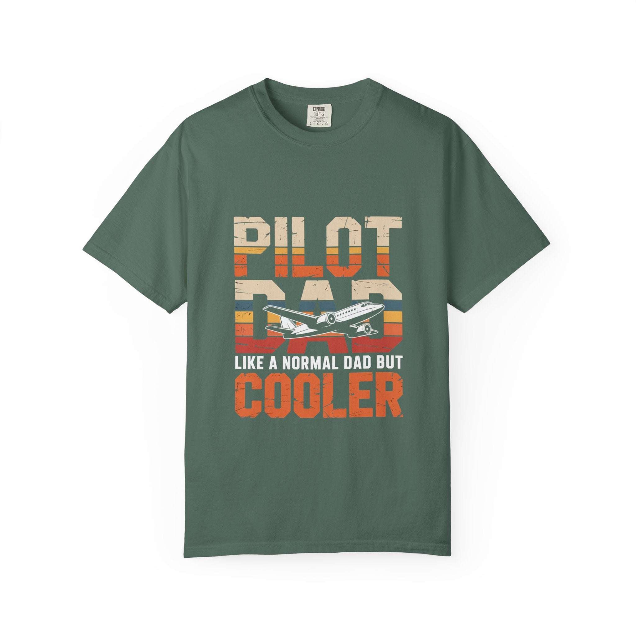 Pilot Dad Like a Normal Dad But Cooler T-shirt in soft garment-dyed cotton with vintage tones and relaxed fit