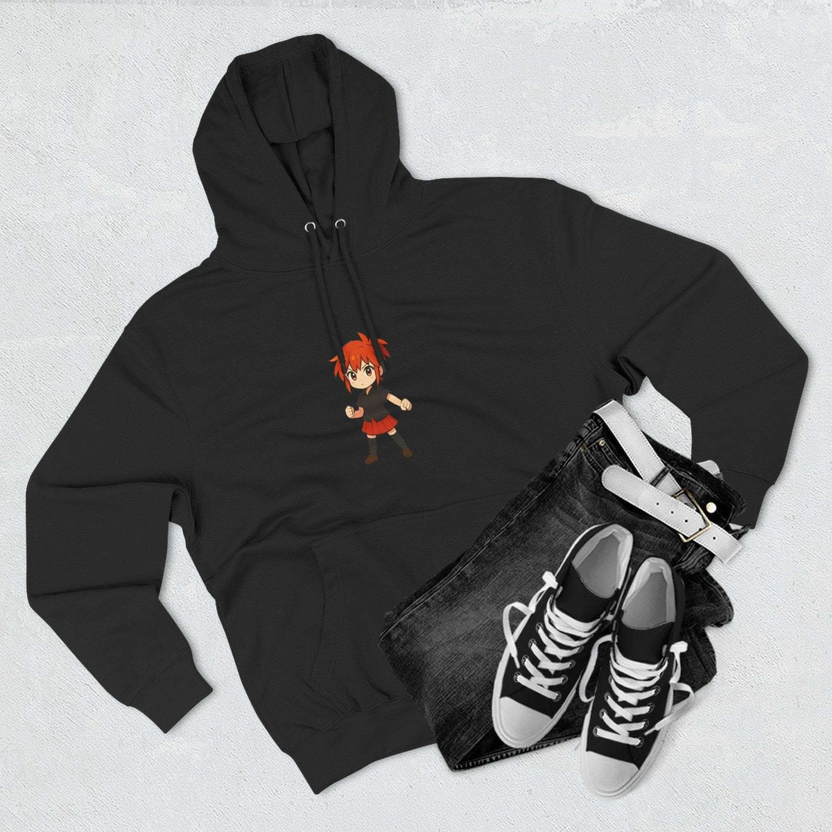 Fleece Hoodie Anime Power Girl