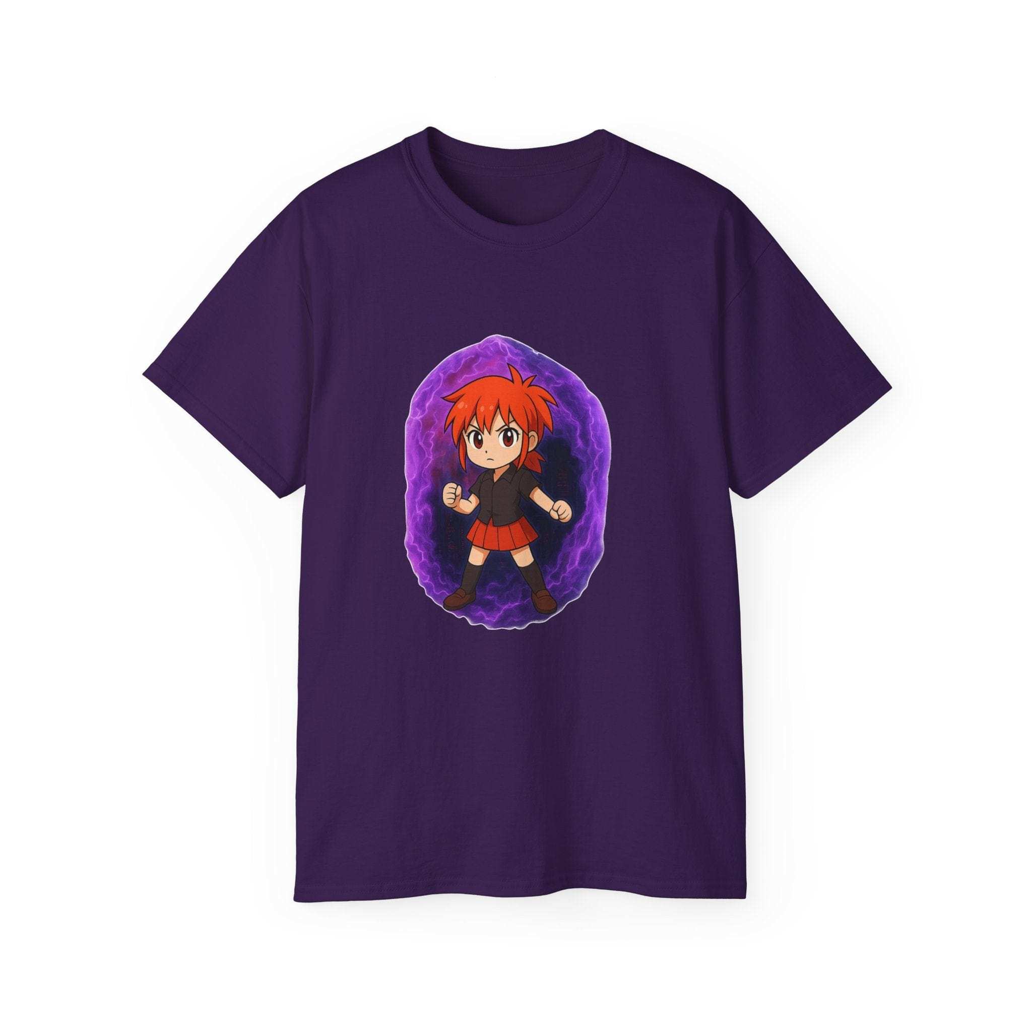 Anime Purple Power Girl Unisex T-shirt