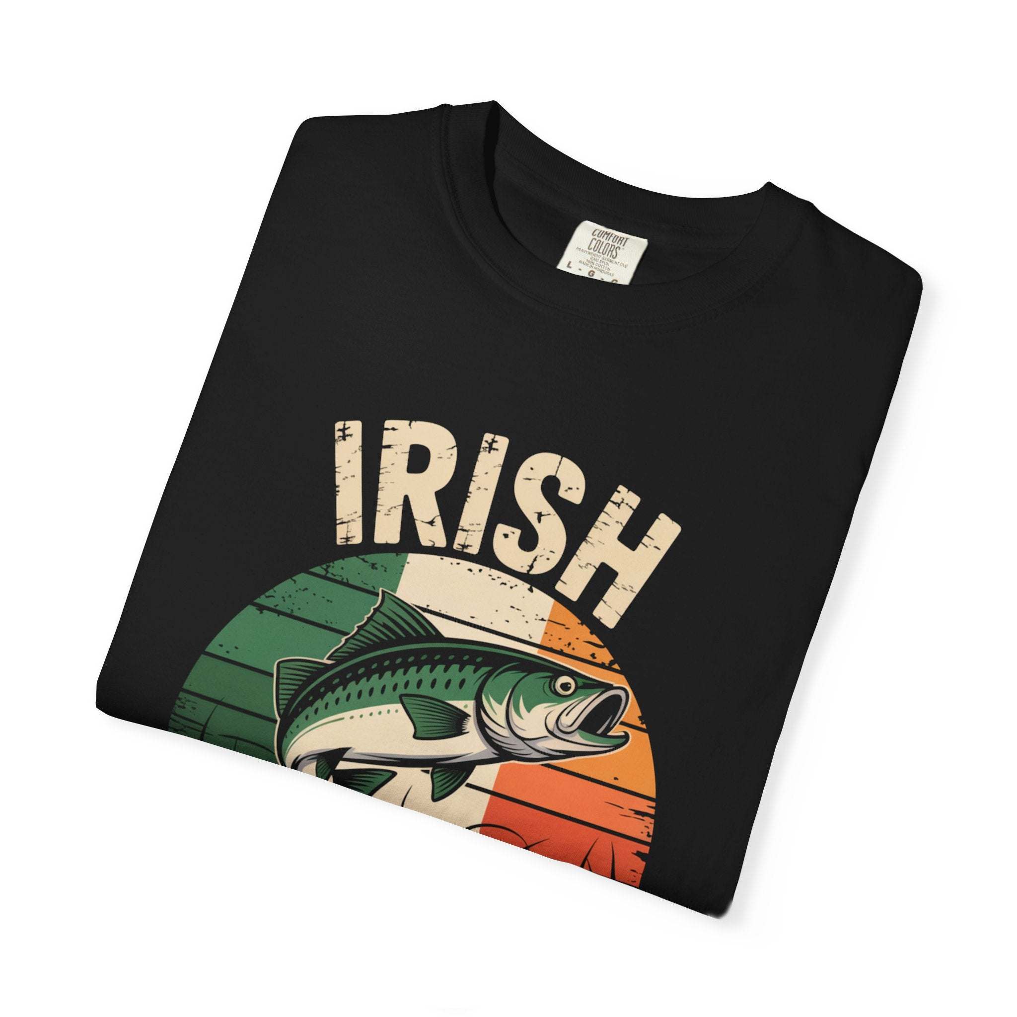 Irish I Was Fishing T-shirt | Fishing Graphic, Irish Flag Trout Design