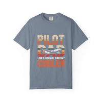 Pilot Dad Like a Normal Dad But Cooler T-shirt in vintage style on soft cotton fabric