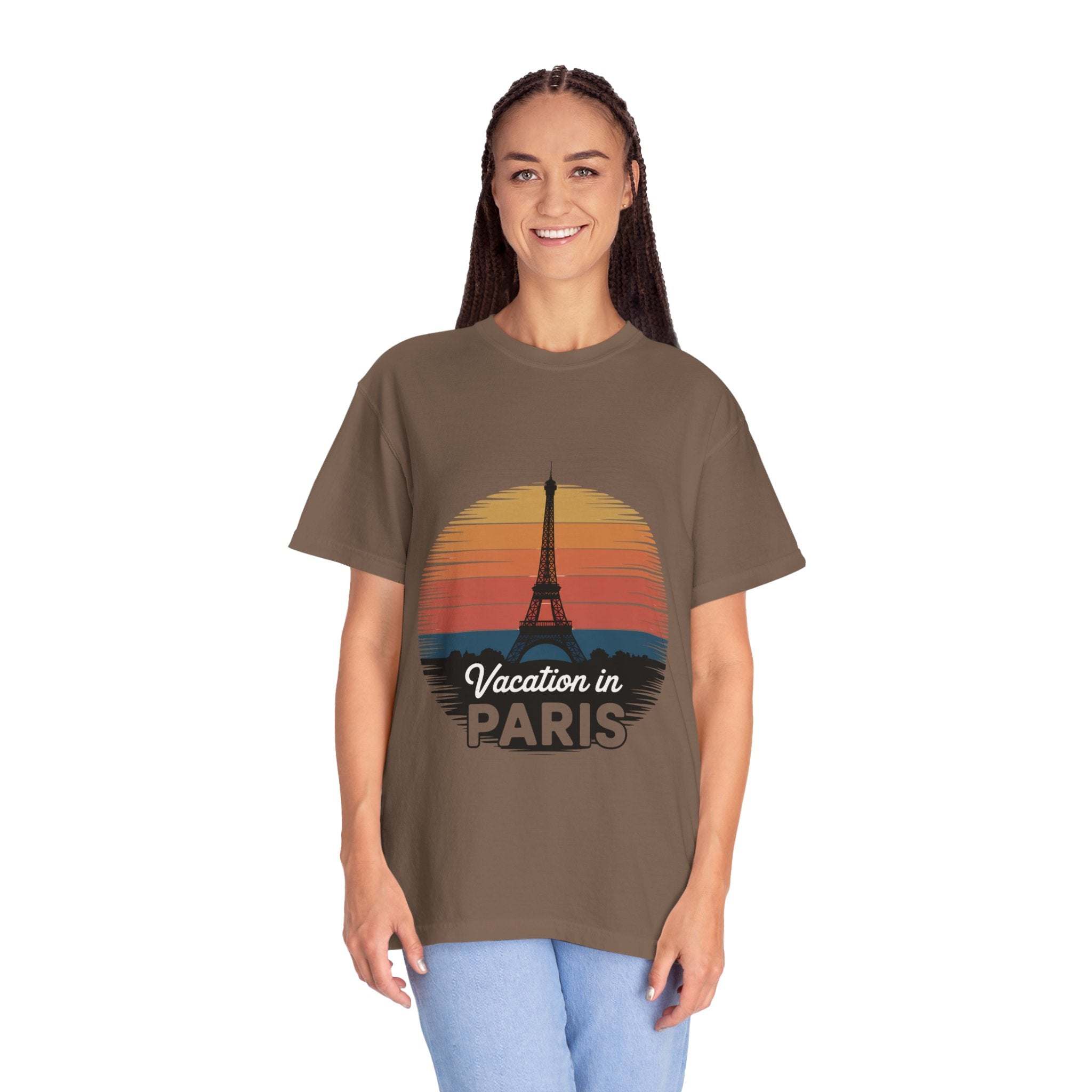 Garment-Dyed T-shirt Vacation in Paris Travel