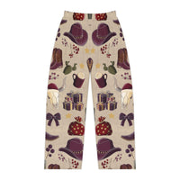 Women's Cowgirl Christmas Pajama Pants in festive western print made of soft brushed polyester