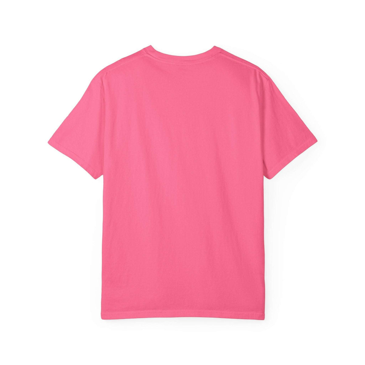 Merry and Bright T-shirt in pink, unisex relaxed fit cotton tee for holiday season