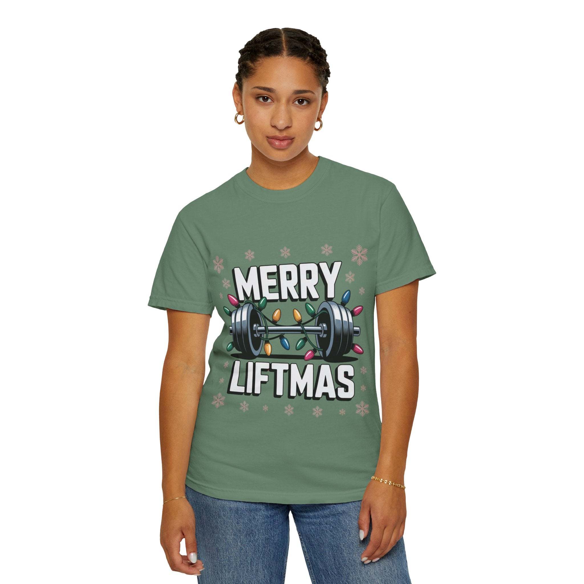 Christmas Workout T-shirt - Merry Liftmas Design