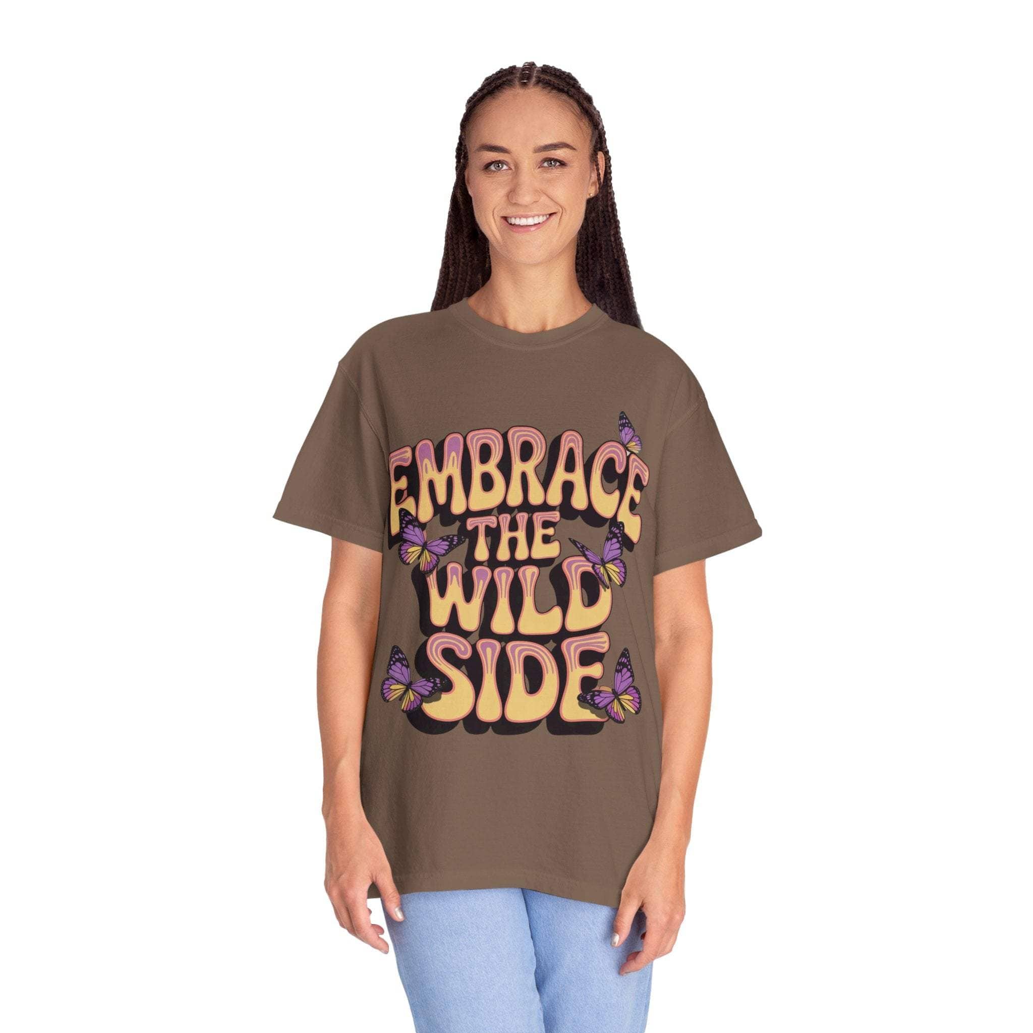 Garment-Dyed T-shirt - Embrace the Wild Side Print
